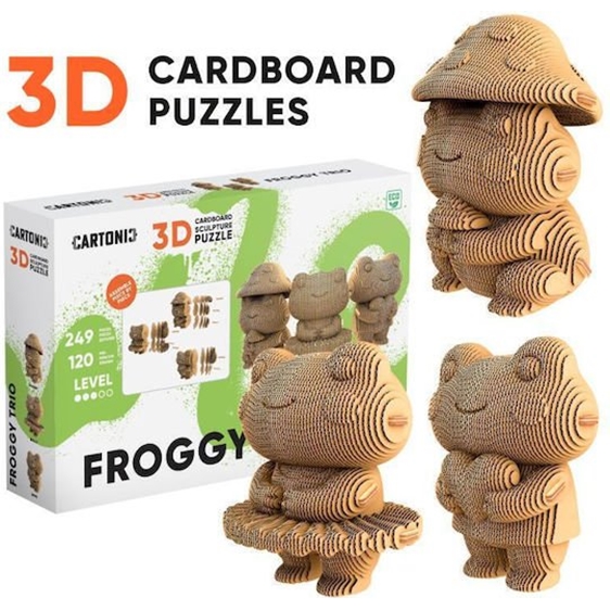 Cartonic 3D Trio Puzzle Eco 3 Βατραχάκια