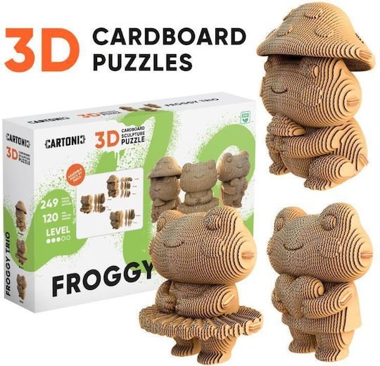 Cartonic 3D Trio Puzzle Eco 3 Βατραχάκια
