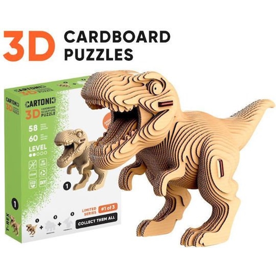 Cartonic 3D Trio Puzzle Eco 3 Δεινοσαυράκια
