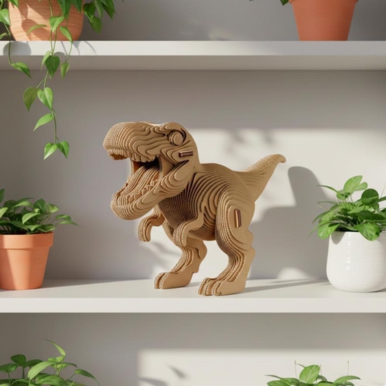 Cartonic 3D Trio Puzzle Eco 3 Δεινοσαυράκια