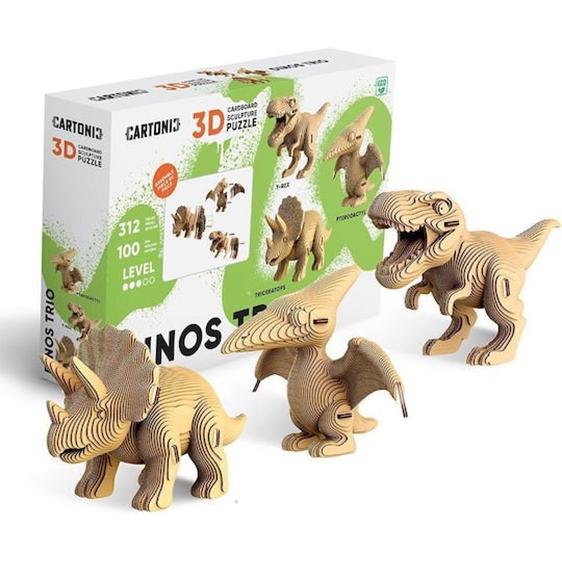 Cartonic 3D Puzzle Eco Τυραννόσαυρος