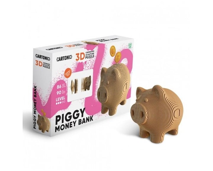 Cartonic 3D Puzzle Eco Κουμπαράς Γουρουνάκι