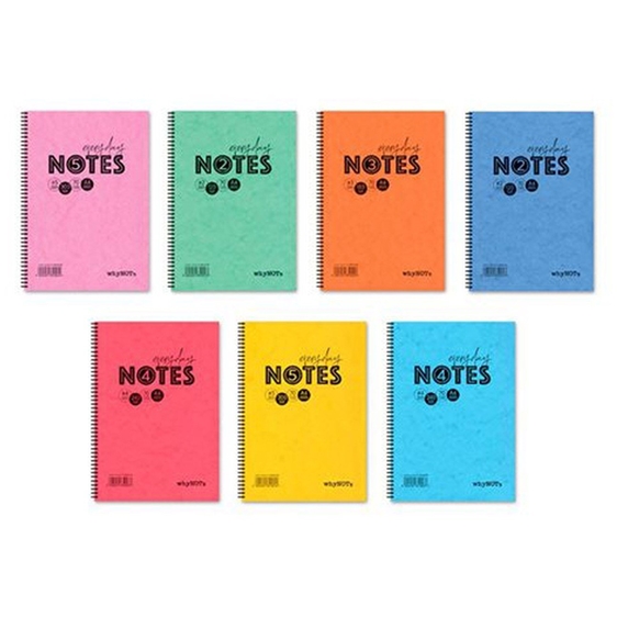 Whynote Τετράδιο Σπιράλ B5 4θεμ.120φυλ. Presparn