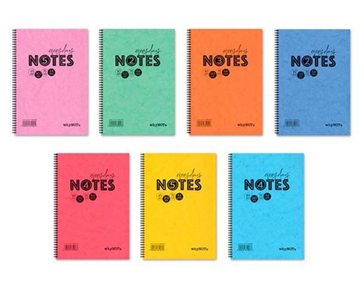 Whynote Τετράδιο Σπιράλ B5 4θεμ.120φυλ. Presparn