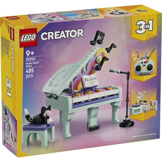 LEGO Creator Expert 3-in-1 Music Decor Piano With Cat 31392
