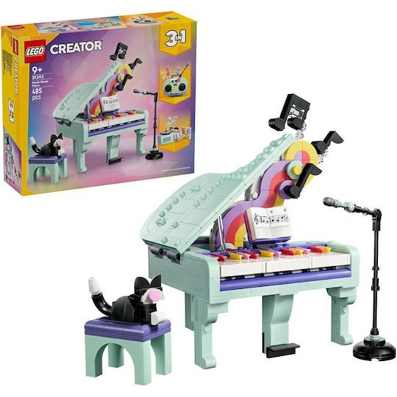 LEGO Creator Expert 3-in-1 Music Decor Piano With Cat 31392