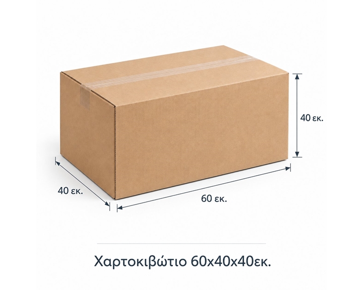 Χαρτοκιβώτιο 60χ40χ40εκ.