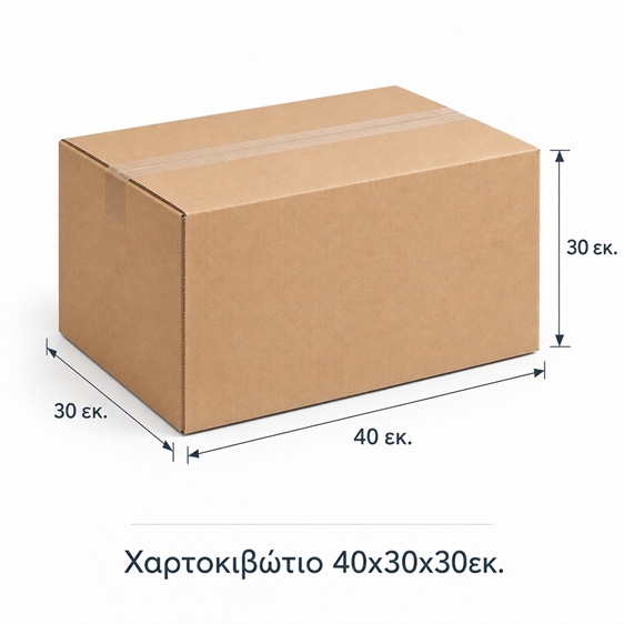 Χαρτοκιβώτιο 40χ30χ30εκ.