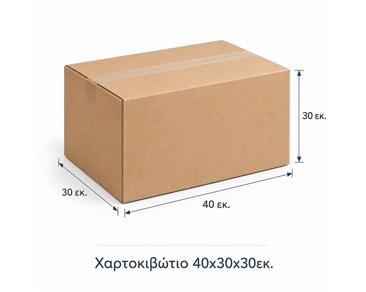 Χαρτοκιβώτιο 40χ30χ30εκ.