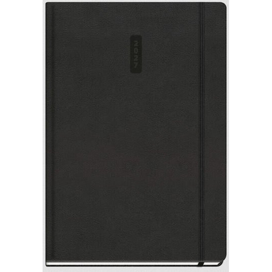 Ημερολόγιο Ημερήσιο 16.6x23.8  με λάστιχο Eternity Black
