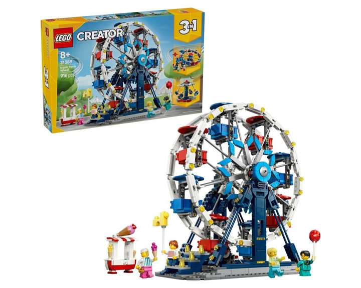 LEGO Creator 3 σε 1 Εμβληματική Ρόδα του Λούνα Παρκ, Παιχνίδι κατασκευής 31389