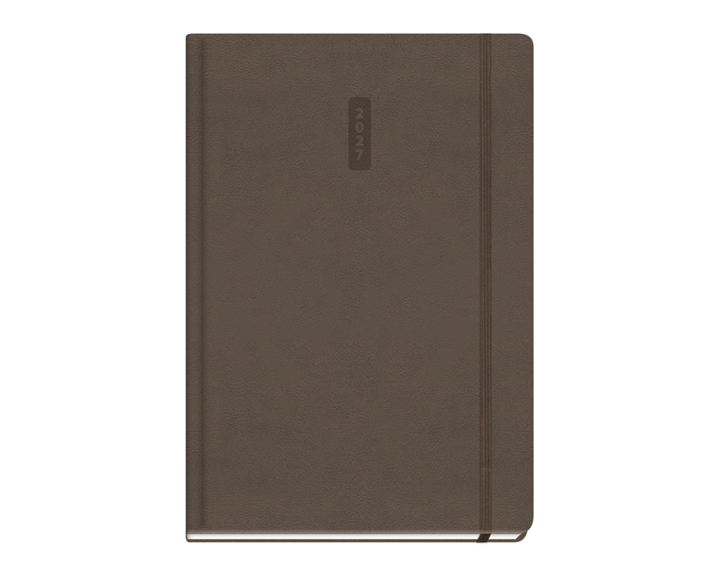 Ημερολόγιο Ημερήσιο 16.6x23.8  με λάστιχο Eternity Brown