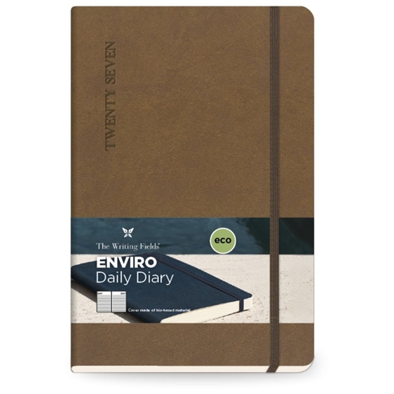 Ημερολόγιο Ημερήσιο 13.8x20.4 με Λάστιχο Enviro Cinnamon