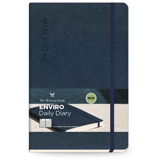 Ημερολόγιο Ημερήσιο 13.8x20.4 με Λάστιχο Enviro Blue
