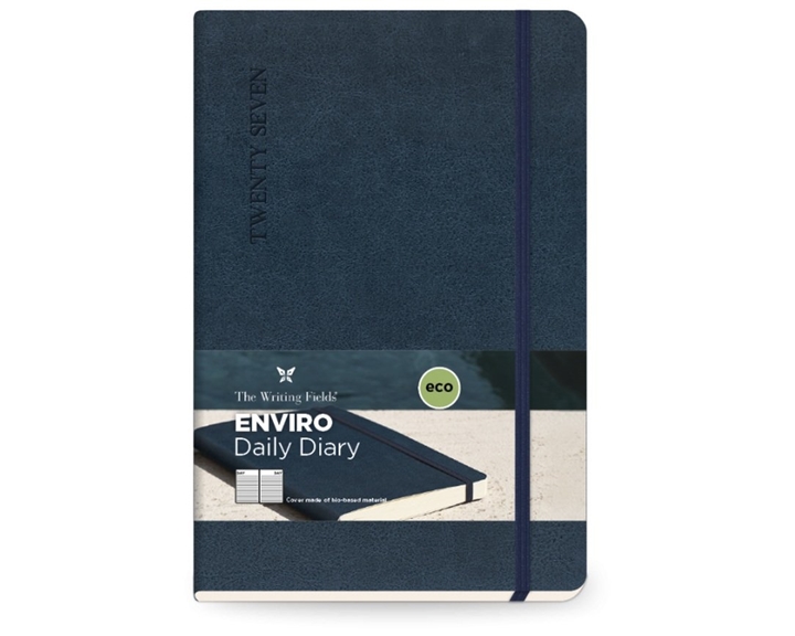 Ημερολόγιο Ημερήσιο 13.8x20.4 με Λάστιχο Enviro Blue