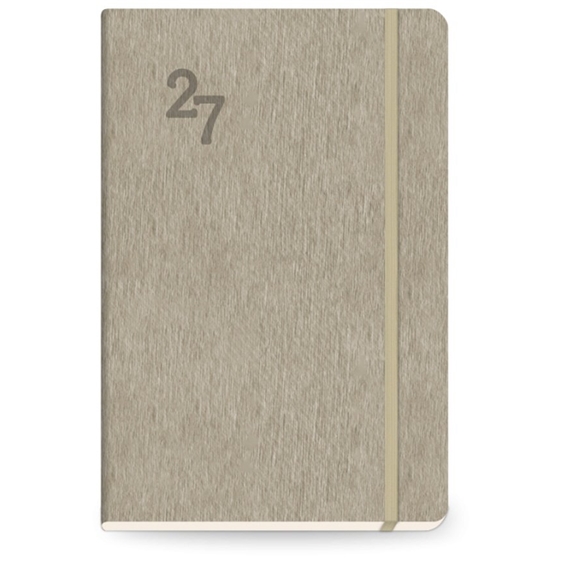 Ημερολόγιο Ημερήσιο 13.8x20.4 με Λάστιχο Adoration Beige