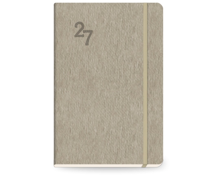 Ημερολόγιο Ημερήσιο 13.8x20.4 με Λάστιχο Adoration Beige
