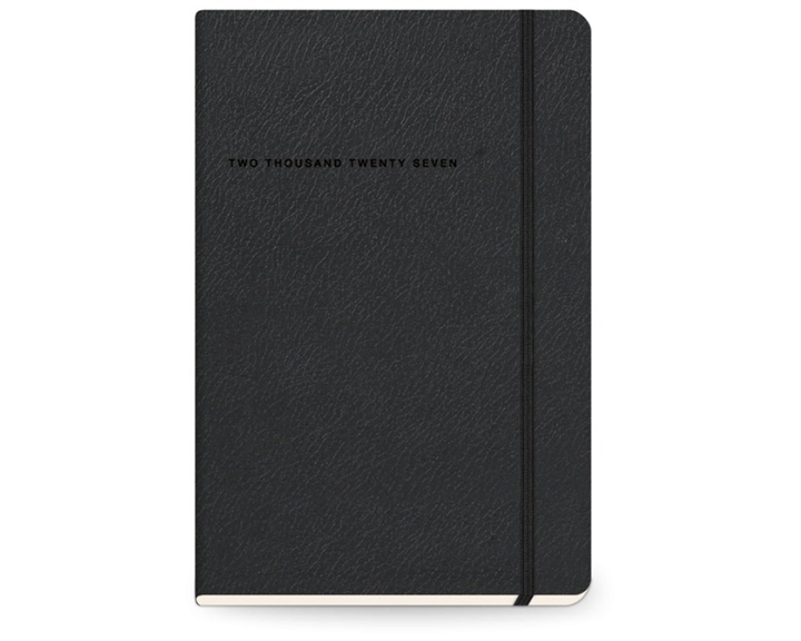 Ημερολόγιο Εβδομαδιαίο 13.8x20.4 με λάστιχο Softline Black