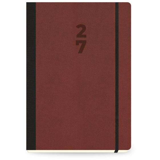 Ημερολόγιο Ημερήσιο 16.5x23.5  με λάστιχο Adventure Red