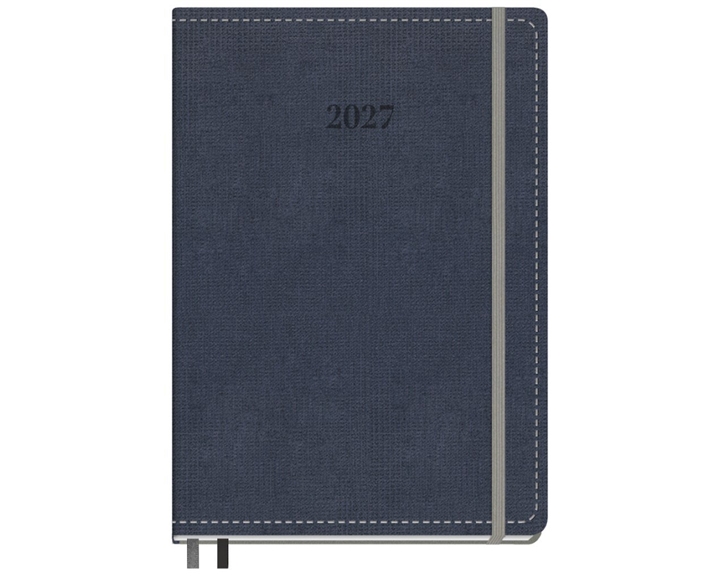 Ημερολόγιο Ημερήσιο 16.6x23.8  με λάστιχο Grace Blue