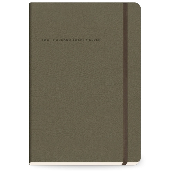 Ημερολόγιο Ημερήσιο 16.6x23.8  με λάστιχο Softline Cappuccino